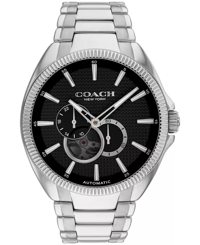 Coach Jackson Black Dial Auto Watch 45mm 14602695 - Saltzman's Watches