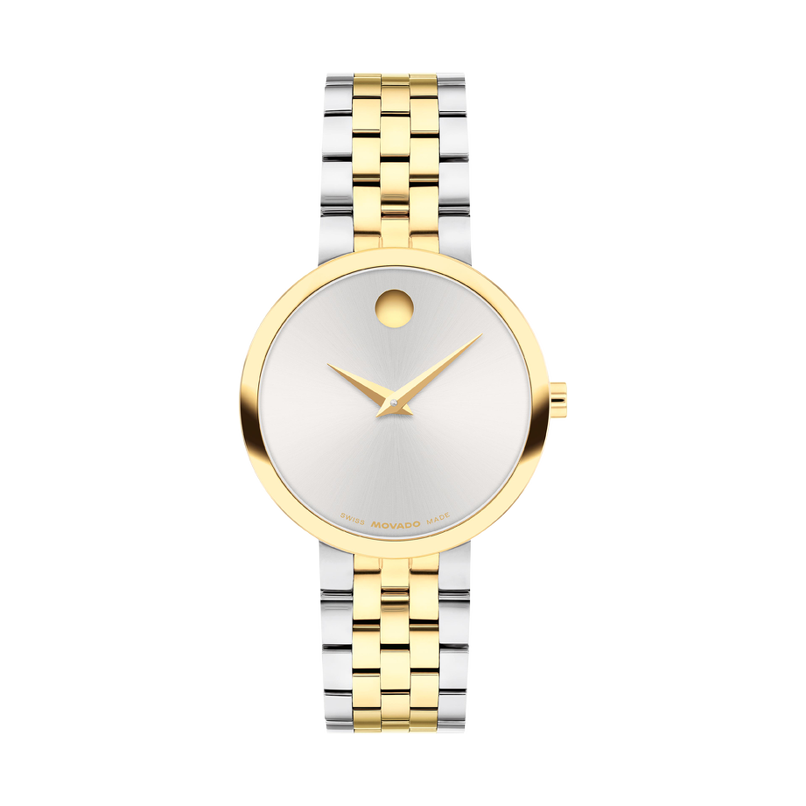 Two tone Movado NWT Gold and Silver Movado Two Tone Watch 81.E2.887.2 Quartz 35mm Gold / Brushed  main image 2