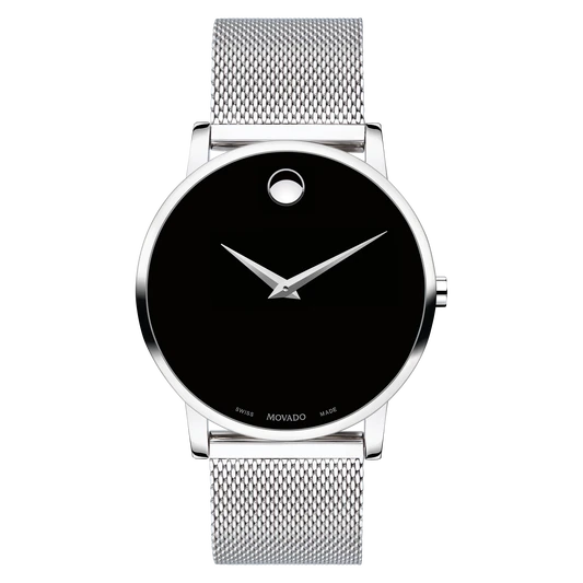 新品未使用Movado Museum Classicカタールのドーハ正規店で購入 Movado Museum Classic 40mm Black Dial 0607219 - Saltzman's Watches
