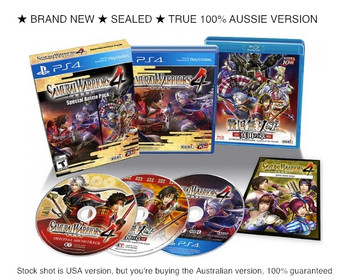 Samurai Warriors 4 Special Anime Edition (PS4) Very Rare Australian Version Collectors Box Set