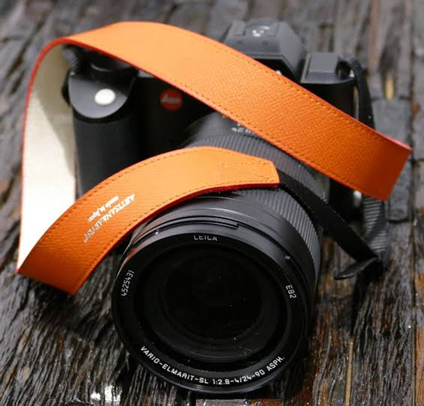 Artisan & Artist ACAM-600N Genuine Leather Camera Strap (Brown/Orange/Black)