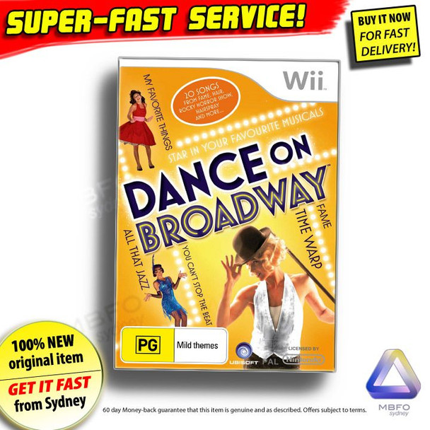 Dance on Broadway (Wii) (Wii U) Rare PAL Version Dancing Game