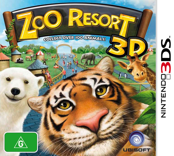 Zoo Resort 3D (Nintendo 3DS 2DS 3DSXL n3DS) Rare Australian Version