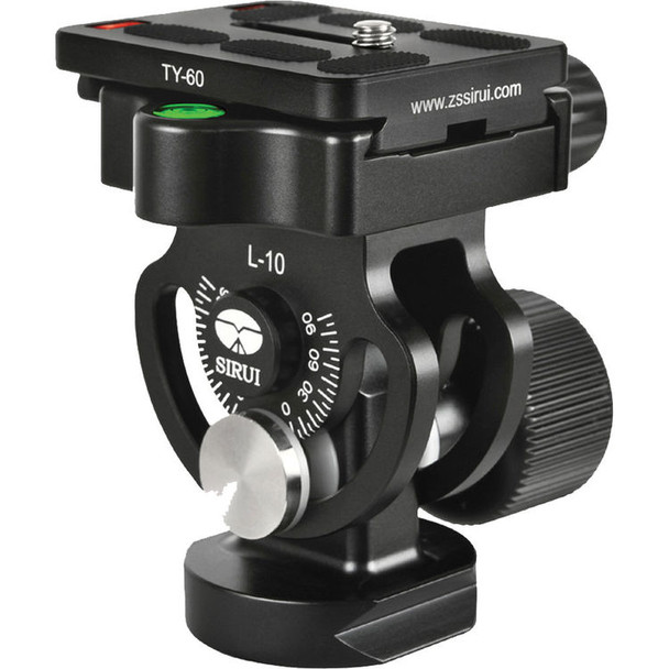 Sirui L-10 Tilt Head + 6 Year Australian warranty (for ALL Monopods or Tripods: Sturdy, Super-Light Aluminium Alloy)