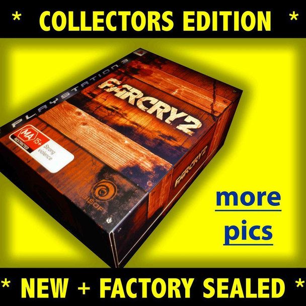 Far Cry 2 Collectors Edition / Wooden Case (PS3) Rare Australian PAL Version
