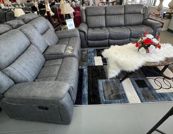 Gray parley reclining set