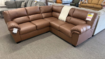 Carmel leatherette sectional 