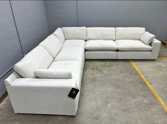Elyza feather filled cloud sectional (CUSTOMIZABLE)