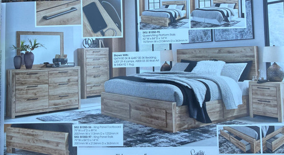 Hyanna queen/king 5 piece bedroom set