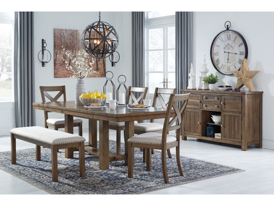 Brown D631 dining room set