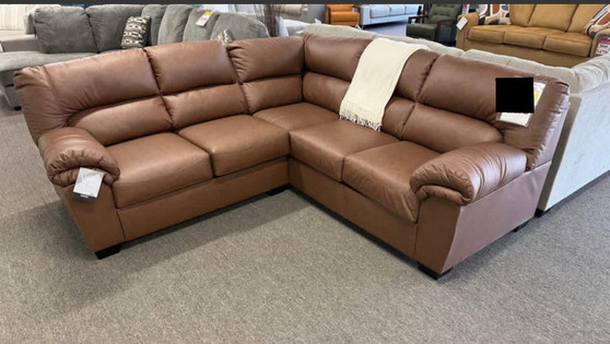 Carmel leatherette sectional 