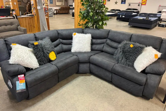 Gray partymate sectional 
