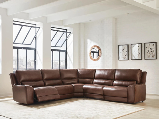 Brown Genuine leather sectional CUSTOMIZABLE!
