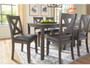 Gray D388 dining room set