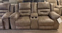 Light brown reclining sofa set