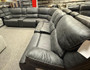 Gray microfiber modular sectional 