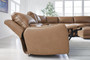 Caramel genuine leather sectional! CUSTOMIZABLE!