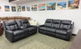 Machenville leatherette reclining set