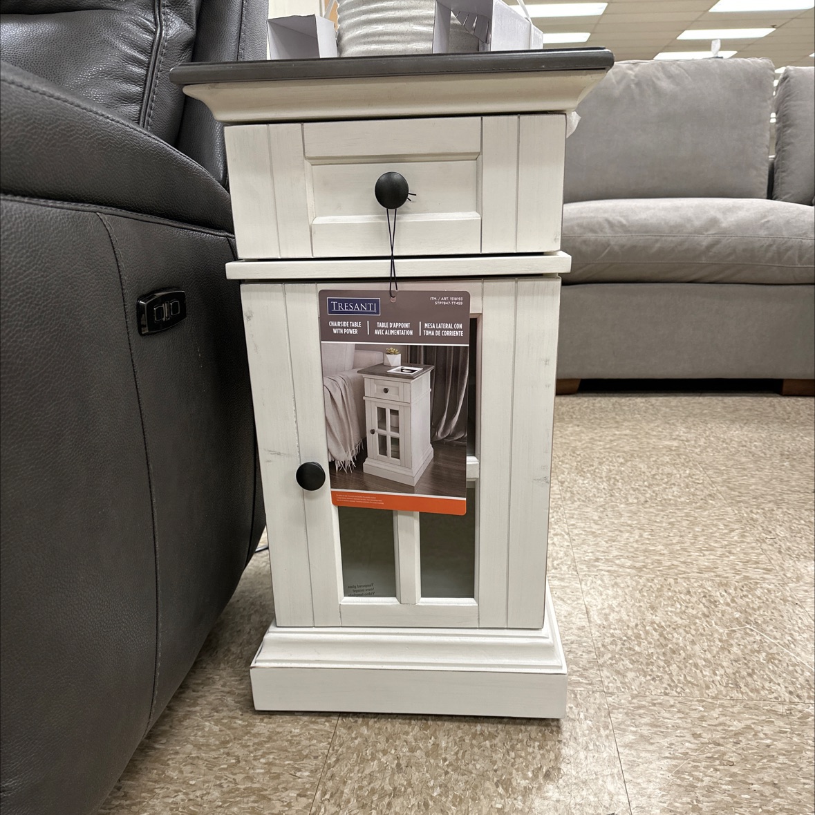 Tresanti Sloane Chairside Table with Power