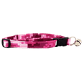 Pink digital camo cat collar