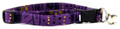 PURPLE STRIPE BATIK CAT COLLAR