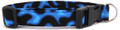 BLUE FLAMES DOG COLLAR