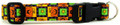 PUMPKIN SQUARES DOG COLLAR