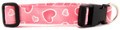 PINK HEARTS DOG COLLAR