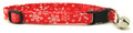 Red Snowflakes Cat Collar