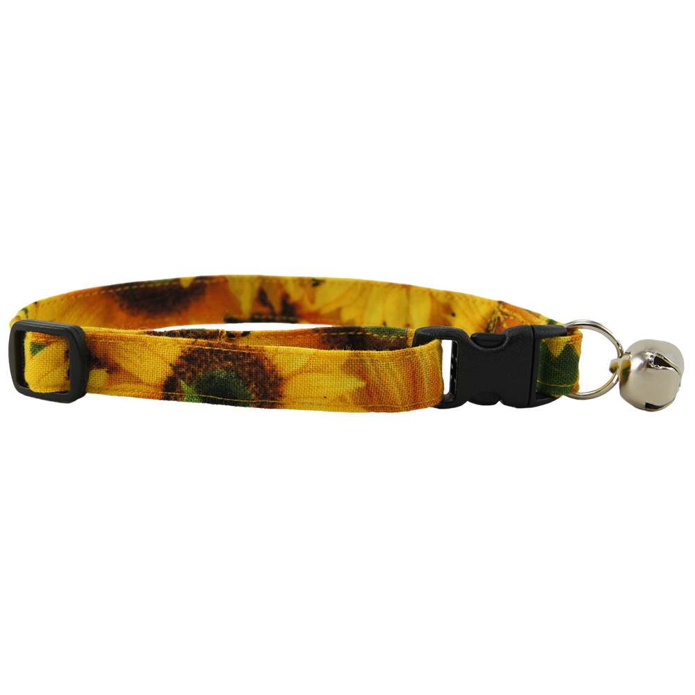 Sunny Sunflowers Cat Collar