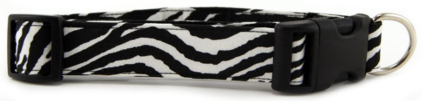 ZEBRA STRIPES DOG COLLAR