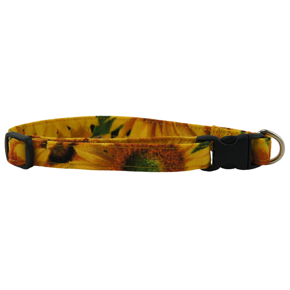Sunny Sunflowers Dog Collars - X-Small