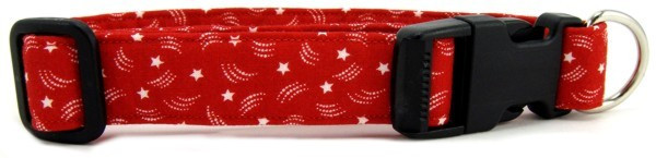RED STAR DOG COLLAR