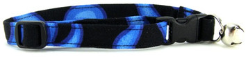 BLUE FLAMES CAT COLLAR