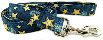 DENIM STARS DOG LEASH