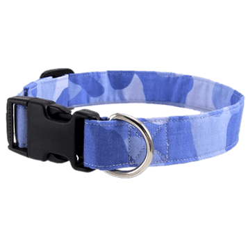Light blue camo dog collar