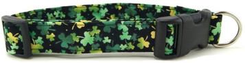 Lucky Irish Shamrocks Dog Collar