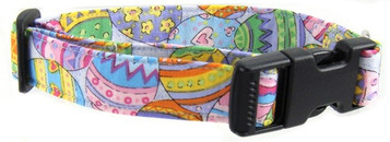 PASTEL EASTER EGGS DOG COLLAR