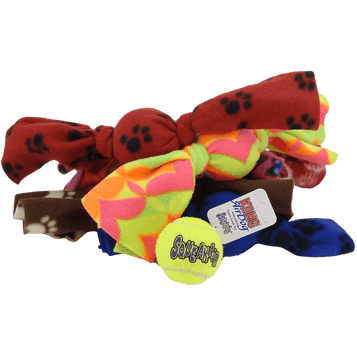 Fleecy ball dog toy - medium