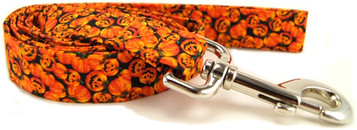 Tiny Happy Jack O’Lantern Dog Leash