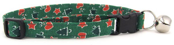 Trees, Stars & Hearts Cat Collar