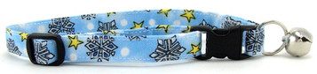 Snowflakes & Stars Cat Collar