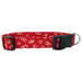 Red horseshoes dog collar