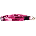 Pink digital camo cat collar