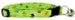 GREEN RAINBOW PAWS CAT COLLAR