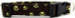 BROWN SWIRLED PAWS DOG COLLAR