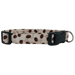 Coffee beans and cream dog collar, medium