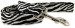 ZEBRA STRIPES DOG LEASH