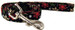 Peppermint Snowflakes Dog Leash
