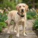 Autism awareness collar on a large dog